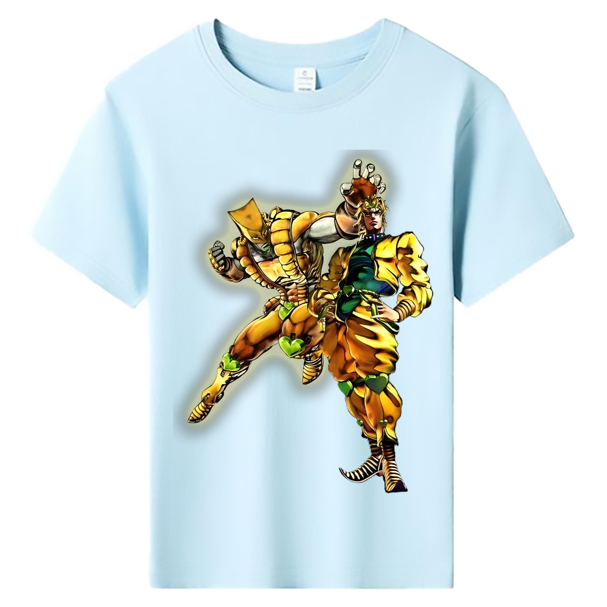 （画像用） ジョジョの奇妙な冒険 ディオ?ブランドー JoJo's Bizarre Adventure Dio Brando 綿100％キッズTシャツ（フロントプリント）